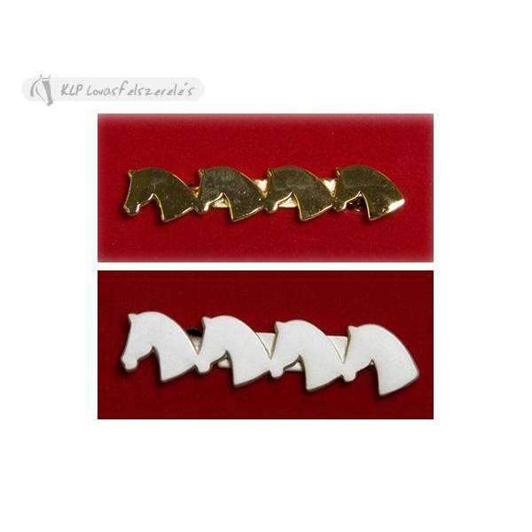 Four Horse Heads Stock Pin