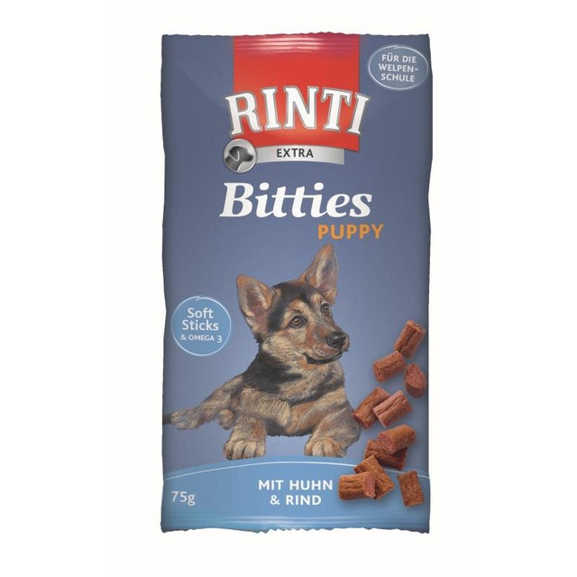 Rinti Extra Puppy Bitties Chicken & Beef Sticks - 75g