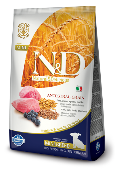 Farmina N&D Low Grain Lamb & Blueberry Puppy Mini - 7kg