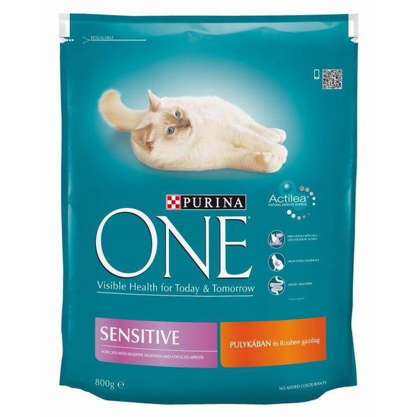 Purina One Sensitive Adult Turkey & Whole Grains - 800g