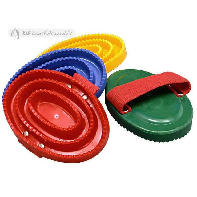 Plastic Curry Comb With Strap