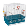 Ferplast Rekord 3 Bird Cage with  blue decorations