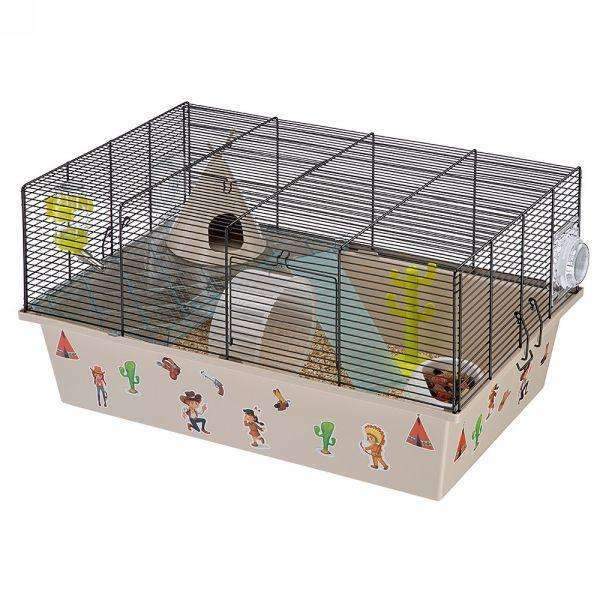 Ferplast Milos Hamster Cage Large with Far West design