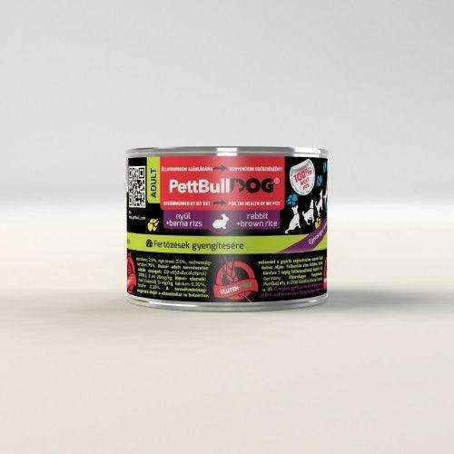 PettBullDog Adult - Rabbit with brown rice (200 gr)