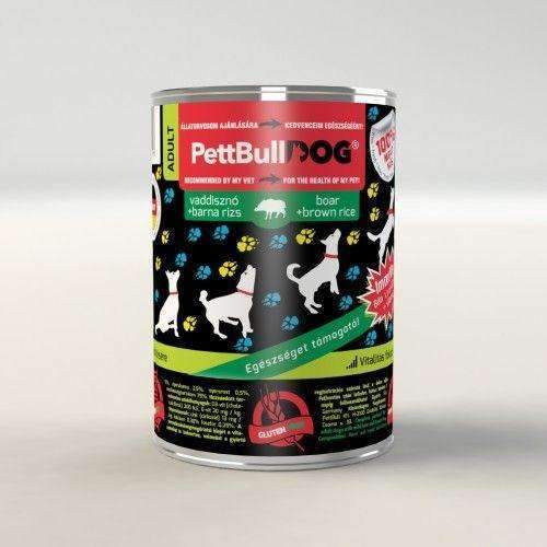 PettBullDog Adult - Wild boar with brown rice (400 gr)