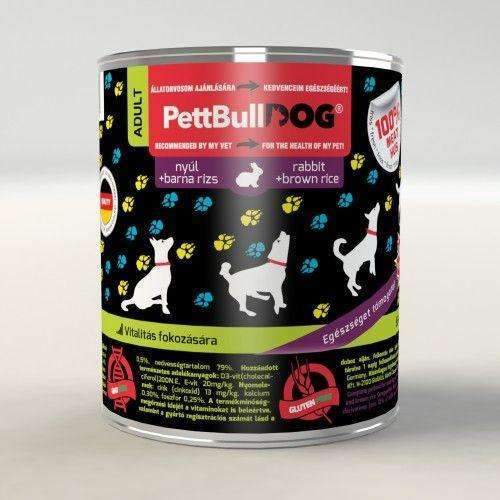 PettBullDog Adult - Rabbit with brown rice (800 gr)