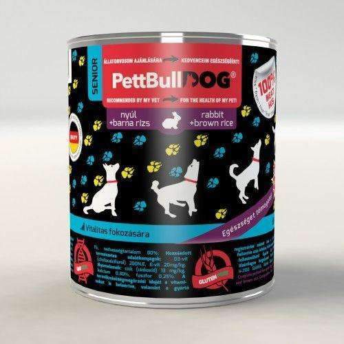 PettBull Dog Senior - Rabbit with brown rice (800 gr)