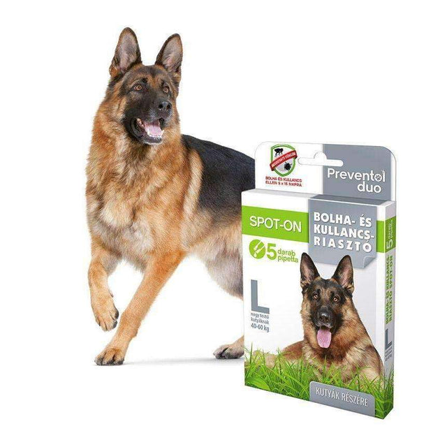 Preventol Duo Flea and Tick spot-on for dogs L (40-60Kg)