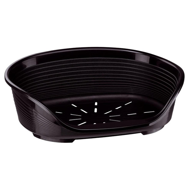 Ferplast Siesta Deluxe 8 Plastic Dog And Cat Bed - Black