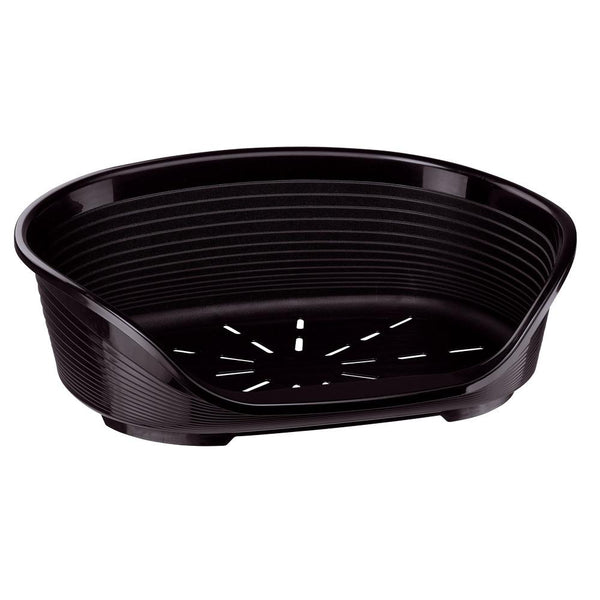 Ferplast Siesta Deluxe 8 Plastic Dog And Cat Bed - Black