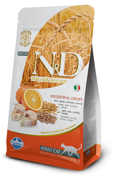 Farmina N&D Low Grain Cod Fish & Orange Adult - 1,5kg