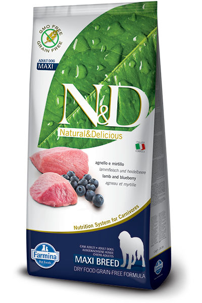 Farmina N&D Grain Free Lamb & Blueberry Adult Maxi - 12kg