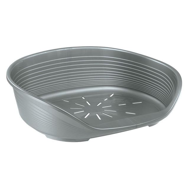 Ferplast Siesta Deluxe 6 Plastic Dog And Cat Bed - Grey