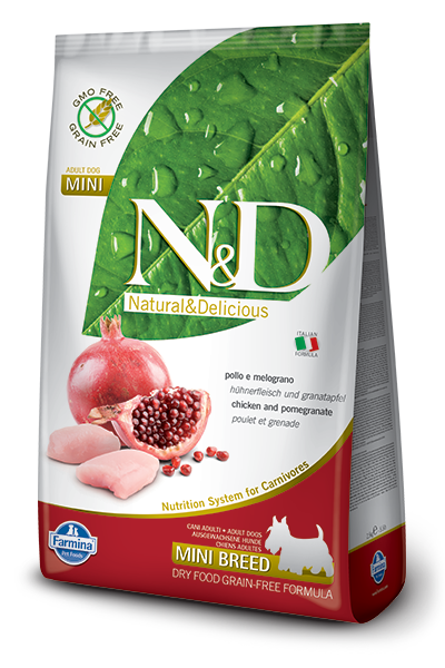 Farmina N&D Grain Free Chicken & Pomegranate Adult Mini - 2.5kg
