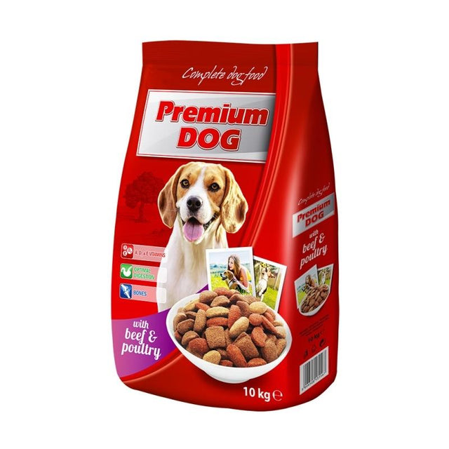 Premium Dog Poultry & Beef - 10kg