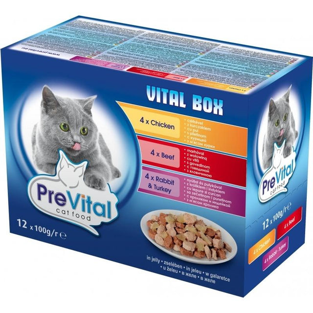 Prevital Vital Box Beef & Chicken & Rabbit & Turkey - 12x100gr