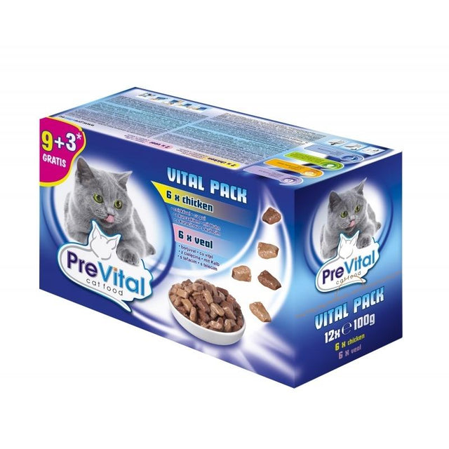 Prevital Pouch Vital Pack Chicken & Veal - 12x 100g