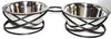 Raintech Double Stainless Steel Bowl With Wrought Iron Stand - 13cm