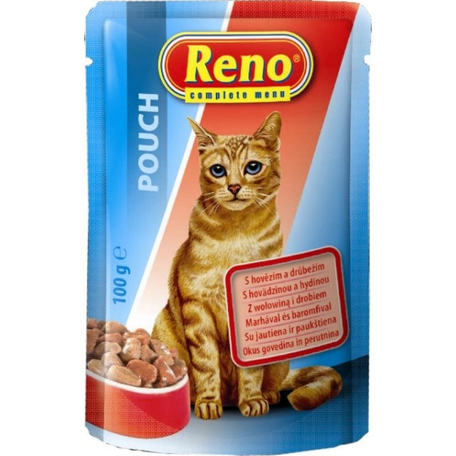 Reno Cat Pouch Poultry & Beef - 100g